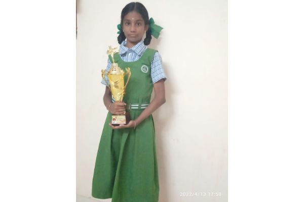 Ms. V.HAASINI for the talent displayed by her in the 6th state level Karate championship 2022