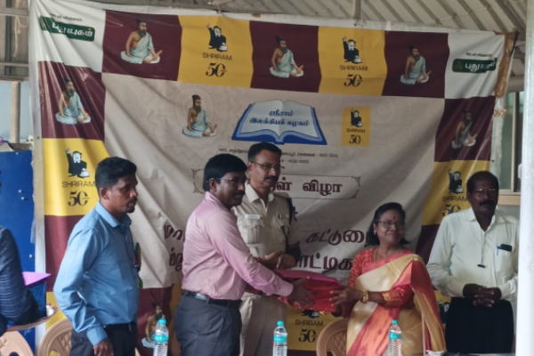 Shriram Chits conducted drawing, essay, and speech competitions based on thirukkural at Sairam matriculation school, Thiruvarur, yesterday(18/08/2024)