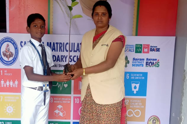 Student Celebrates Birthday with a Green Gift to School